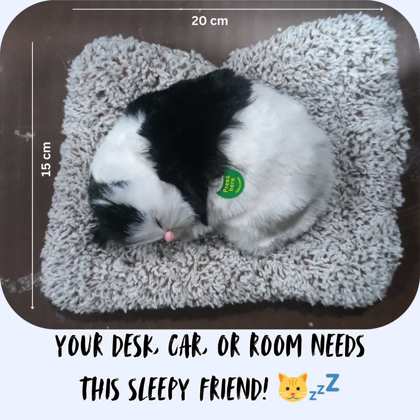 Sleeping Cat Plush – Your Forever Napping Friend