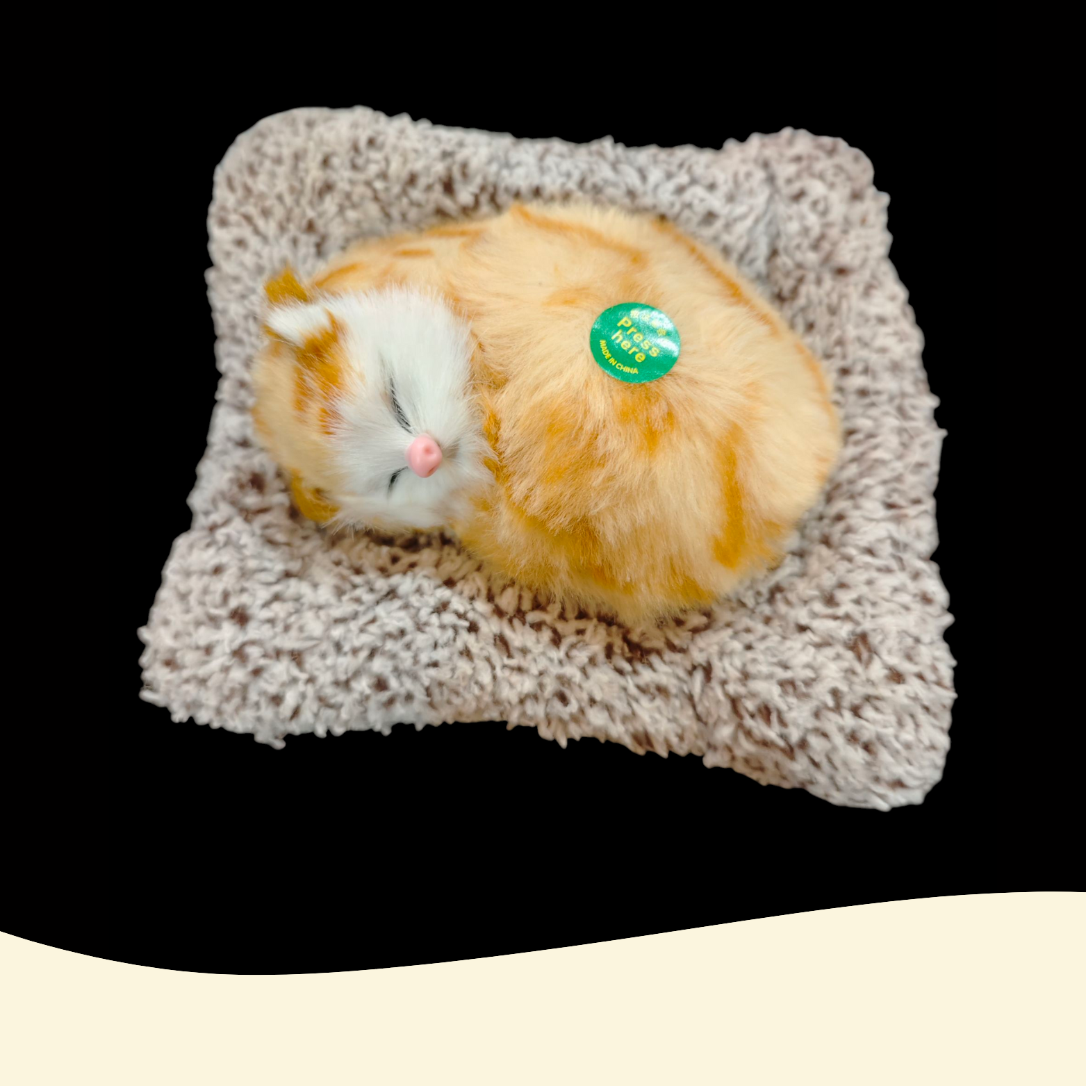Sleeping cat toy